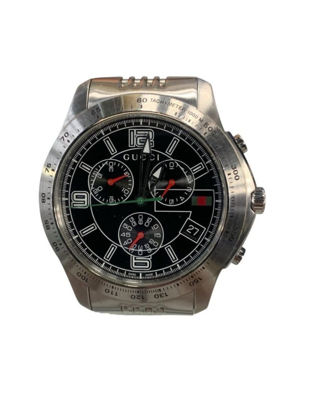 Gucci G-Timeless Chronograph 7 126.2 Quartz Dial Black Green Red Watch